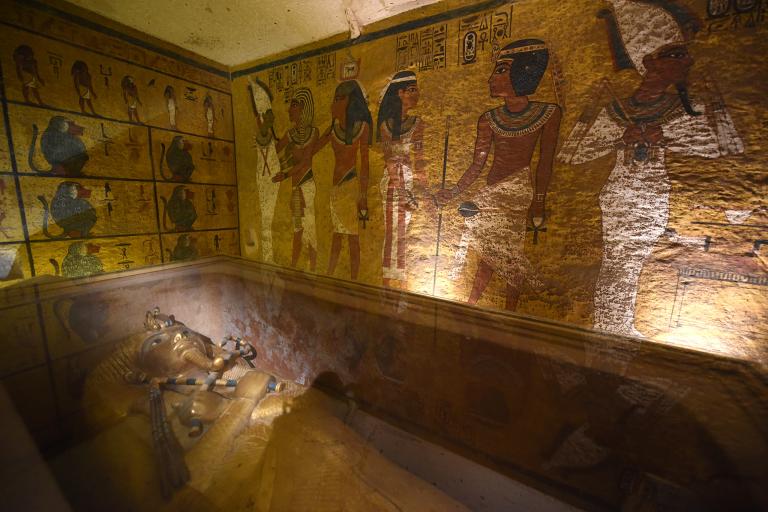 King Tut's Tomb and Sarcophagus