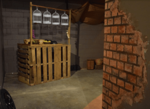 SEAL Team escape room market stall